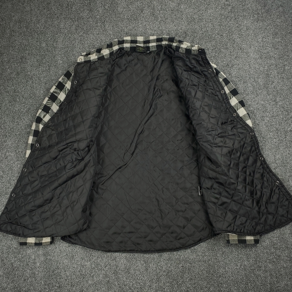 Monster Energy Shirt Jacket Mens XL Flannel Shacket Buffalo Quilted Lined Y2K - Picture 9 of 14